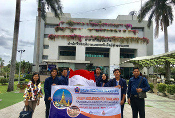 STUDI EXCURSIE MAHASISWA STTA KE RAJAMANGGALA UNIVERSITY OF TECHNOLOGY THANYABURI, THAILAND