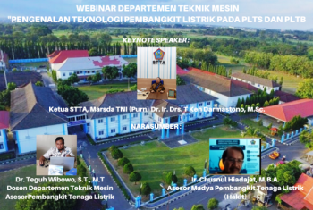 DEPARTEMEN TEKNIK MESIN STTA SELENGGARAKAN WEBINAR SERI 1