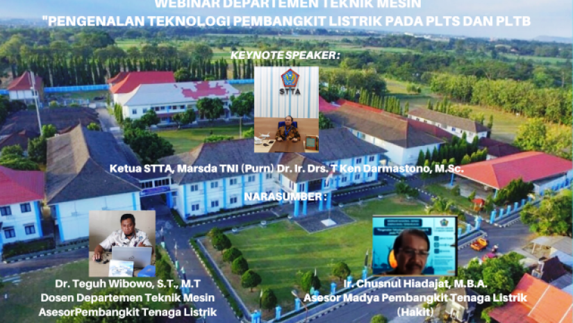 DEPARTEMEN TEKNIK MESIN STTA SELENGGARAKAN WEBINAR SERI 1