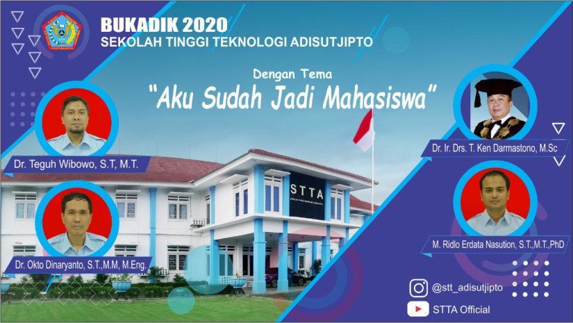 SAMBUT MAHASISWA BARU, STTA GELAR PKKMB DAN BUKADIK SECARA DARING