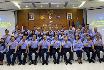 RAPAT KOORDINASI YAYASAN ADI UPAYA DENGAN ITD ADISUTJIPTO DAN POLTEKKES TNI AU ADISUTJIPTO