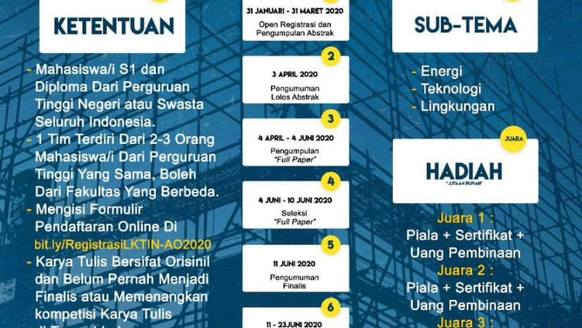 AEROLIMPIADE 2020 : LOMBA KARYA TULIS ILMIAH NASIONAL