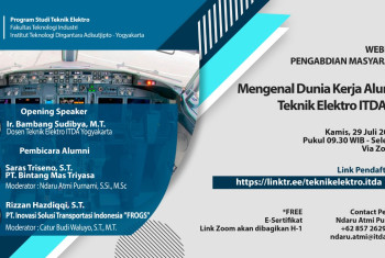 Webinar Mengenal Dunia Kerja Alumni Teknik Elektro ITDA