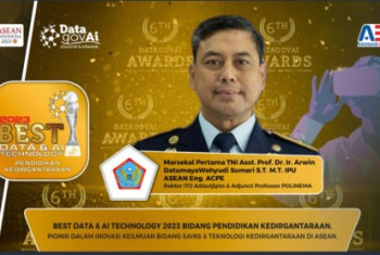 ITD ADISUTJIPTO TERIMA PENGHARGAAN SEBAGAI PERGURUAN TINGGI PELOPOR PENGGUNAAN BIG DATA DAN AI DALAM BIDANG KEDIRGANTARAAN DI KAWASAN ASEAN